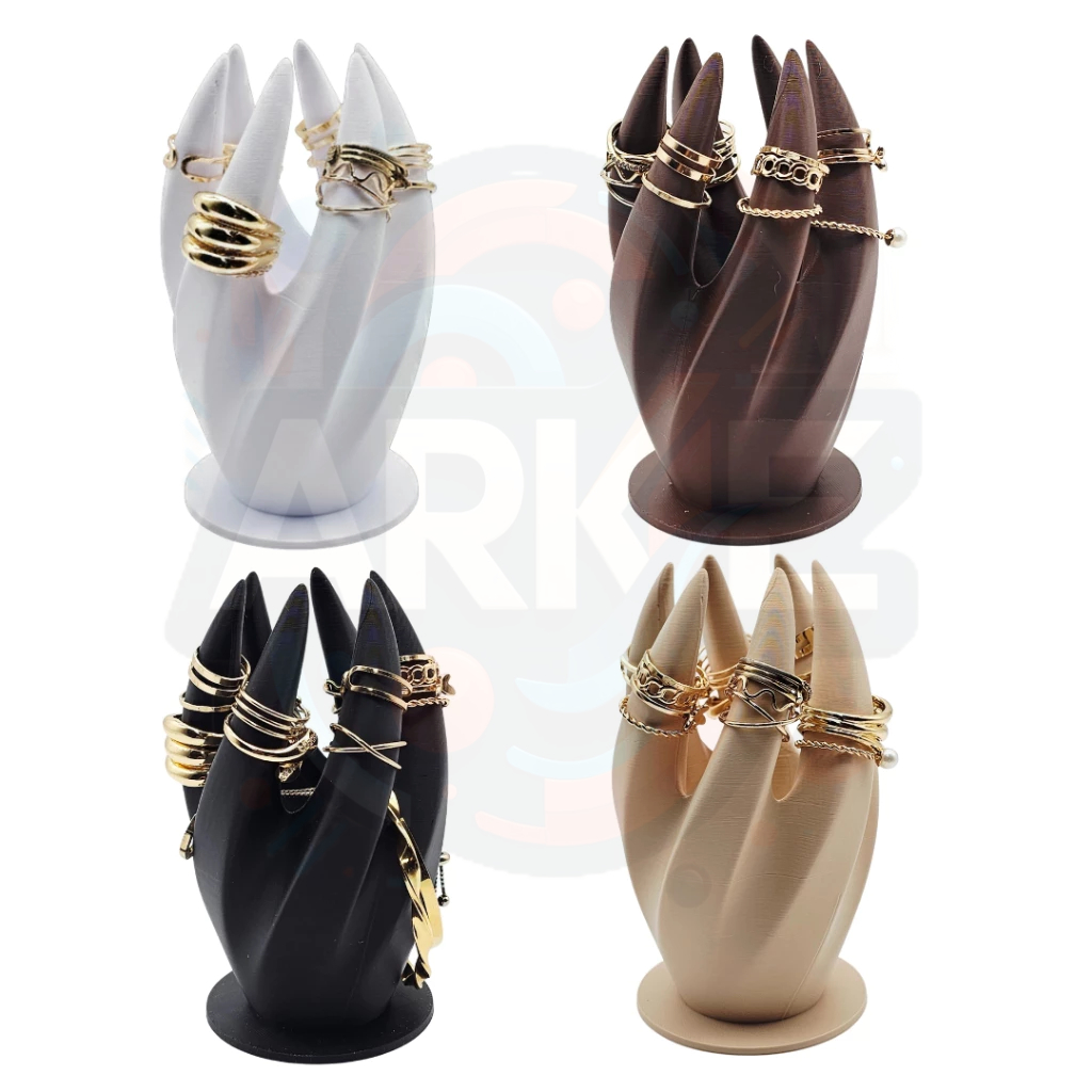 Porta Anéis Suporte Expositor e Organizador de Jóias Pulseiras Anéis e Acessórios