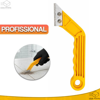 Raspador de Rejunte Startools Profissional Lâmina Dupla de Aço Espátula Removedor Silicone Argamassa