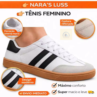 Tênis Feminino Samba Confortável Material Resistente Leve em Oferta na Shopee