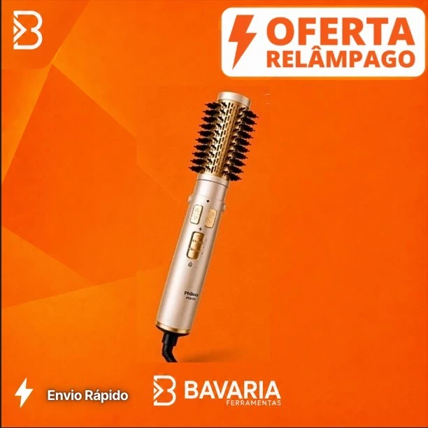 Escova Secadora Rotativa Philco 1300W Bivolt Seca Alisa e Modela