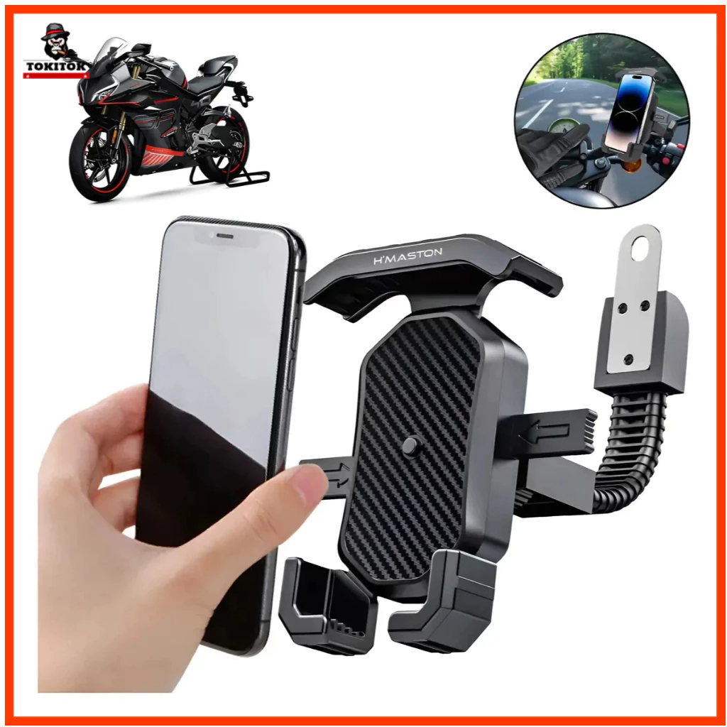 Suporte de Celular para Moto MTG-109 Rotação 360° Ajustável Universal Guidão Bike Moto
