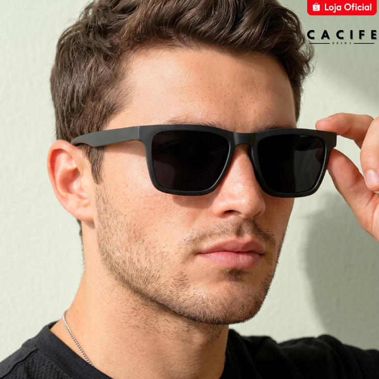 Óculos de Sol Napole Quadrado Básico Premium Clássico Esportivo uv400 Feminino Masculino