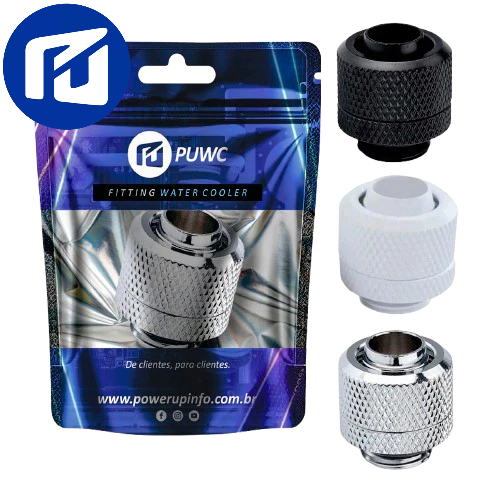 Fitting Conector Mangueira 3/8 Water Cooler Custom - Rosca G1/4