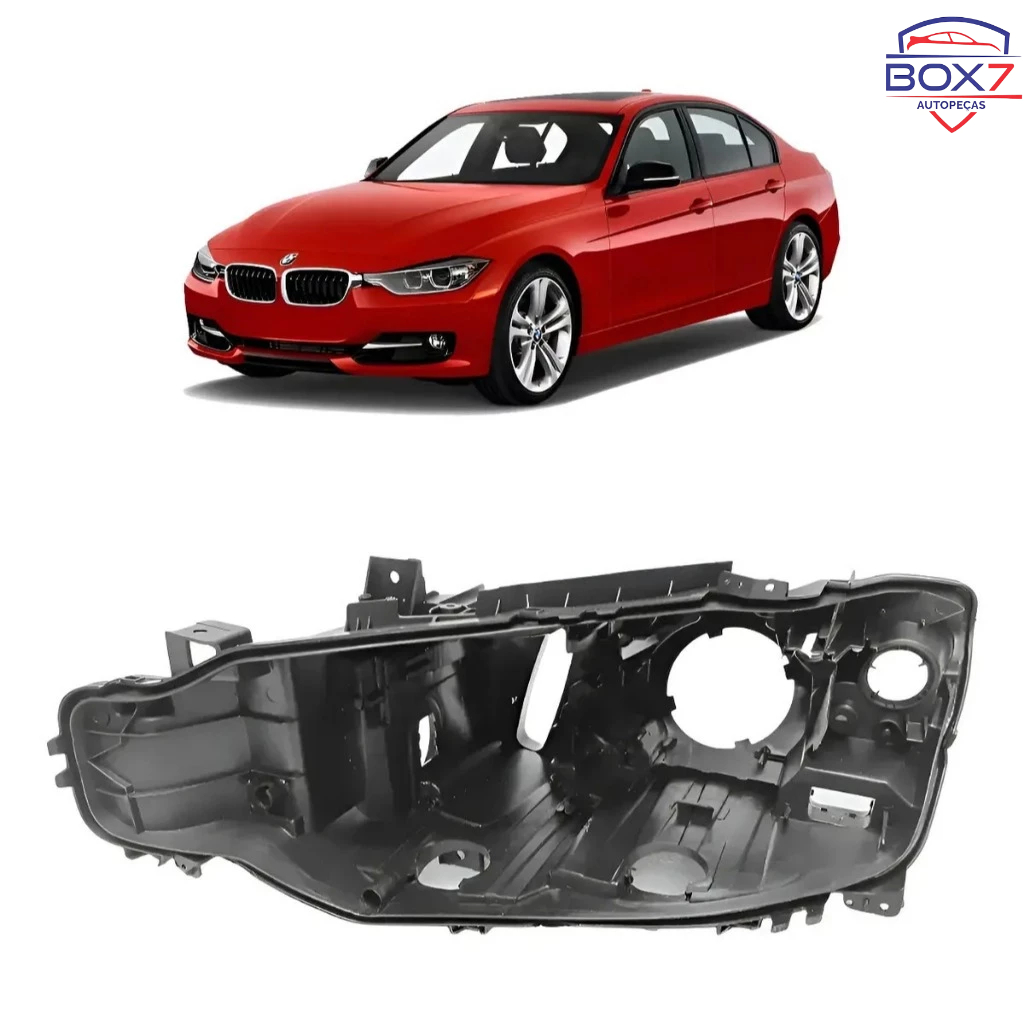 Carcaça Farol Led Xenon Bmw 320i 328i 2013 2014 2015 Esquerdo Motorista 63117339385