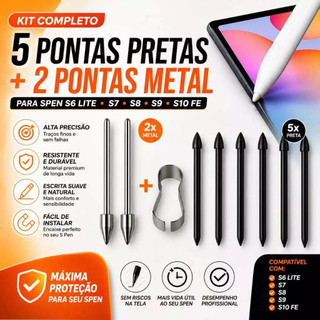 Ponta Metal Para Caneta S Pen Samsung Tab S6 S7 Lite S9 Fe melhor preço