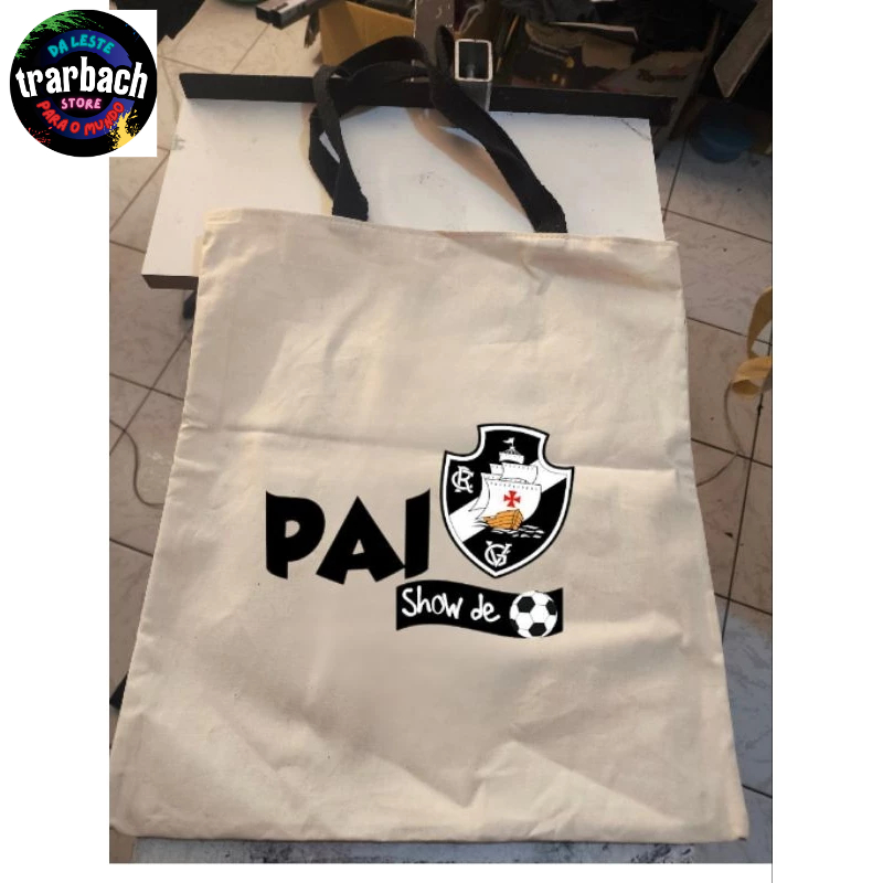 Dia dos pais ecobag vasco, presente maravilhoso para seu pai, tamanho 35/40