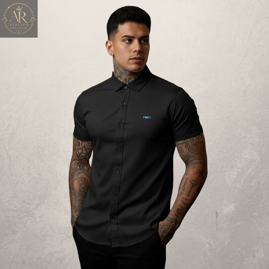 Camisa Masculina de Viscose com Elastano Não Amassa – Camisa Casual  AR Atelier