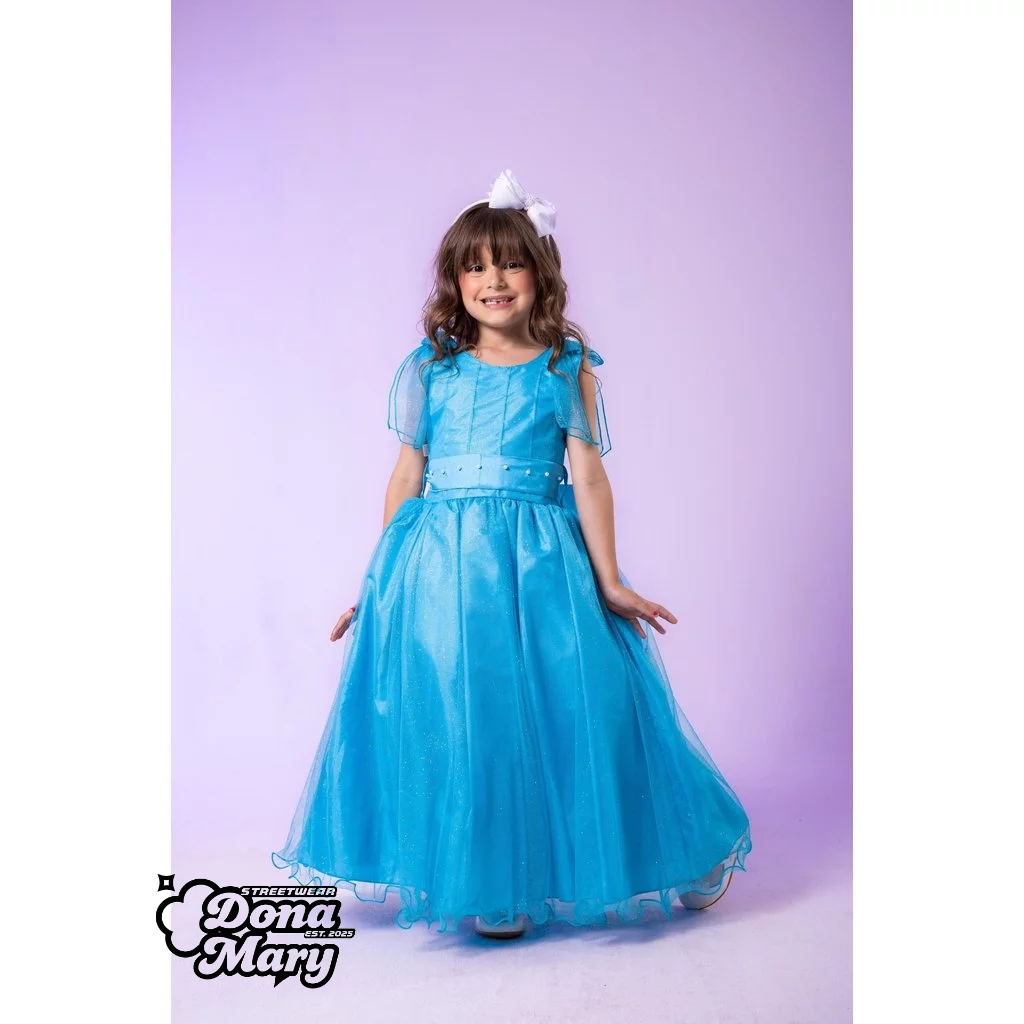 Vestido Marie Longo Mel Azul Tiffany