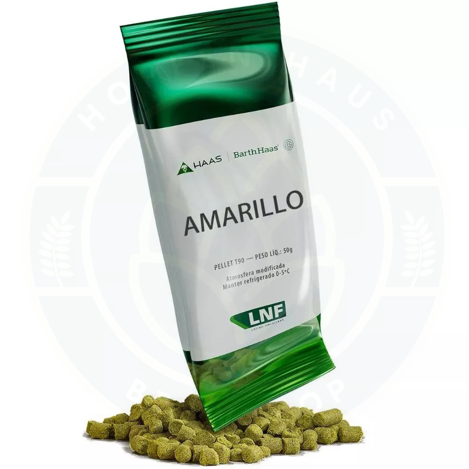 Lúpulo LNF Amarillo T90 em Pellets para Cerveja Artesanal - 50g