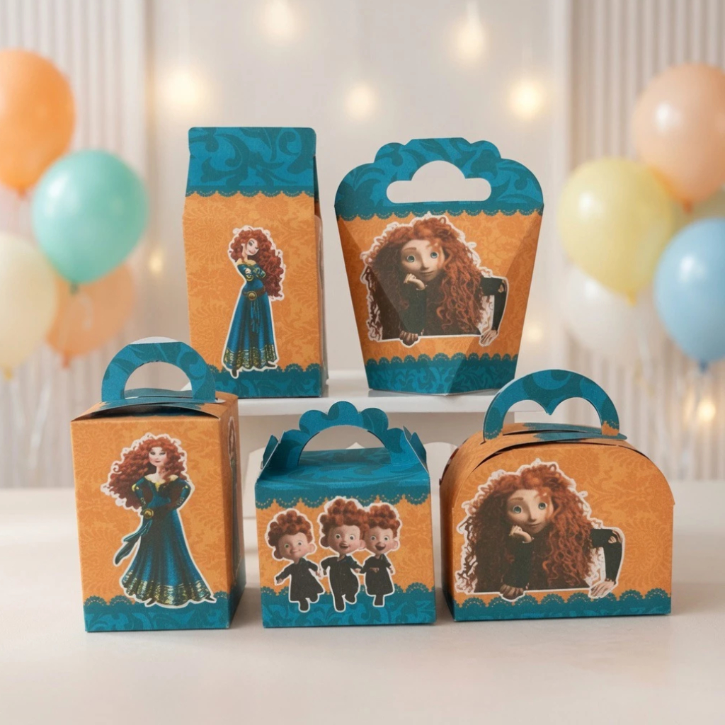 20 CAIXINHAS PRINCESA MERIDA \ CAIXINHAS PARA FESTAS \ CAIXINHAS LEMBRACINHAS