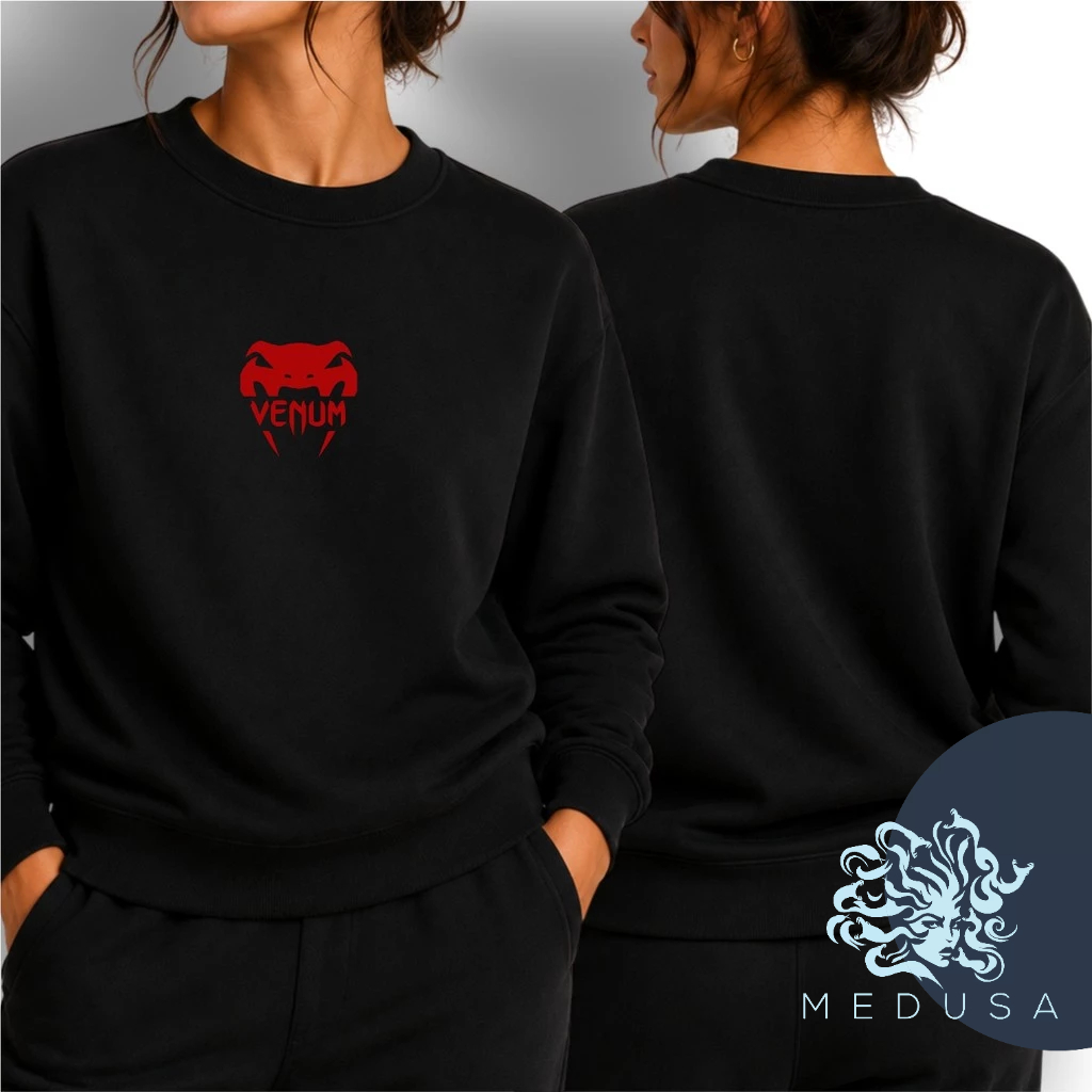 Moletom Gola Careca VENUM 02 Unissex Conforto Inverno Isolador Térmico Forrado