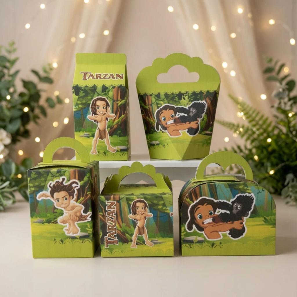 20 CAIXINHAS TARZAN \ CAIXINHAS PARA FESTAS \ CAIXINHAS LEMBRACINHAS