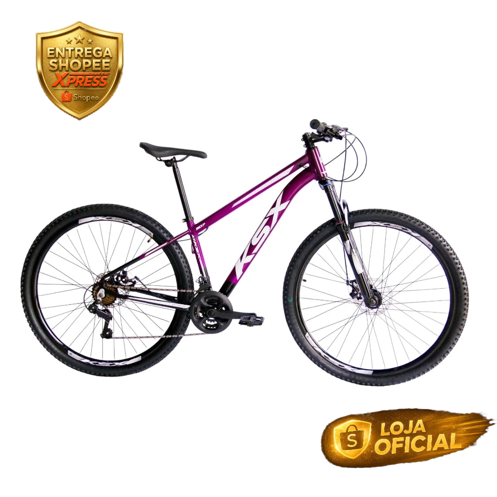 BICICLETA BIKE ARO 29 MTB ALUMÍNIO KSX SD7 21V MARCHAS INDEX CABEAMENTO INTERNO BCL UNISSEX