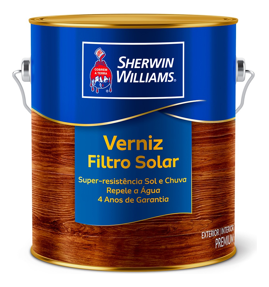 Verniz Filtro Solar Sherwin Williams 3,6l Brilhante Cores