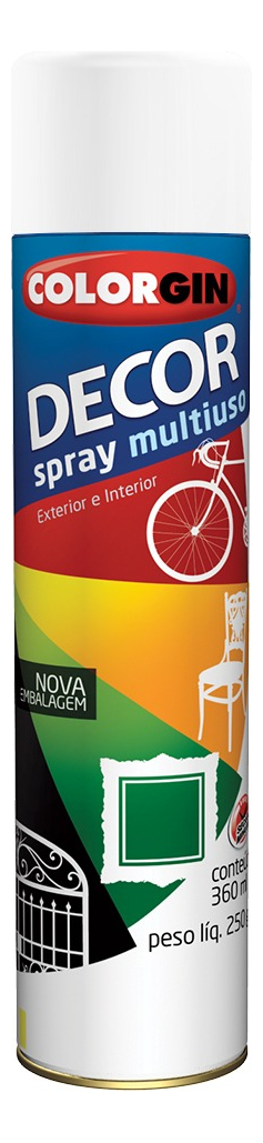 Tinta Spray Multiuso Colorgin Decor 360ml Varias Cores em Oferta na Shopee