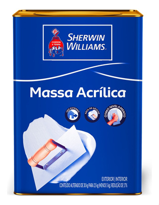 Massa Acrílica Sherwin Willams 25kg em Oferta na Shopee