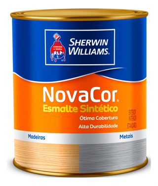 Esmalte Sintético Novacor 900ml Fosco Grafite Claro em Oferta na Shopee