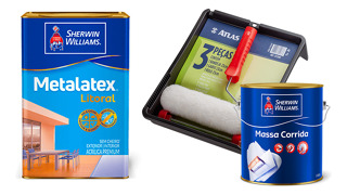 Tinta Branca Metalatex Litoral 18l Grátis Massa + Kit Pintura em Oferta na Shopee