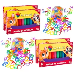 Kit 1 Cx Massinha De Modelar + 20 Moldes Forminha Kit festa infantil Lembrancinha