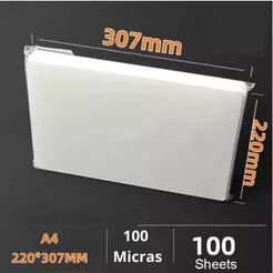Polaseal Plástico Plastificação A4 100 Micras 100 Unidades