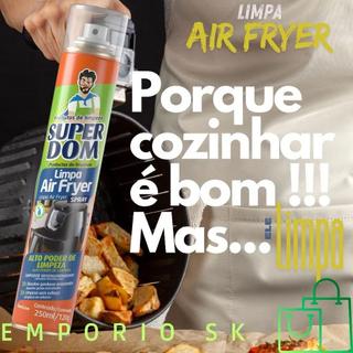 Spray Limpa Air Fryer Alto Poder De Limpeza, Dissolve A Gordura Limpeza Sem Esforço 250ml…