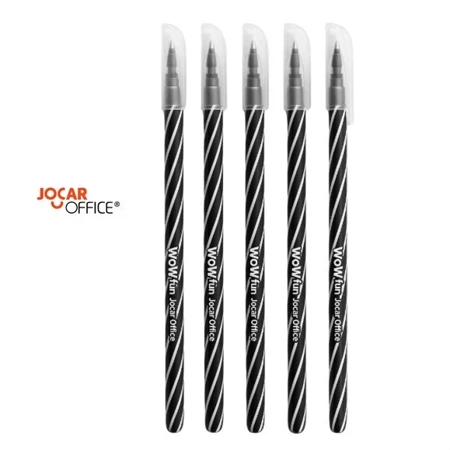 Kit Caneta Esferográfica Wow Fun Preta 0.7 Jocar Office - Leo&Leo em Oferta na Shopee