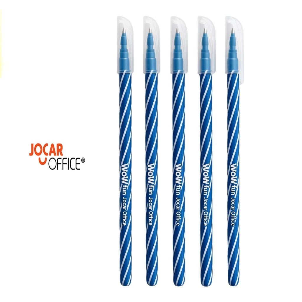 Kit Caneta Esferográfica Wow Fun Azul 0.7 Jocar Office - Leo&Leo em Oferta na Shopee
