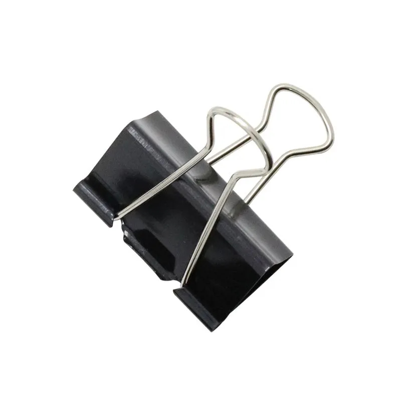 Detalhes do Kit Clips Borboleta Prendedor De Papel Binder 25mm e 51mm Preto