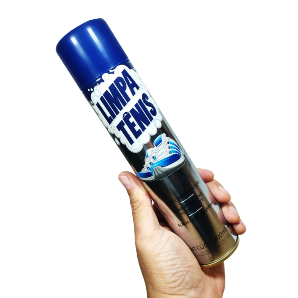 Spray Limpa Tênis - Espuma Mágica Branco e Colorido - Limpeza Limpador a Seco Perfumado