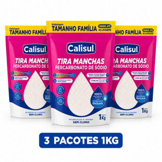 PERCARBONATO de sódio 100% PURO Roupas e Limpeza 1kg/2kg OXIGÊNIO ATIVO Calisul SEM CLORO