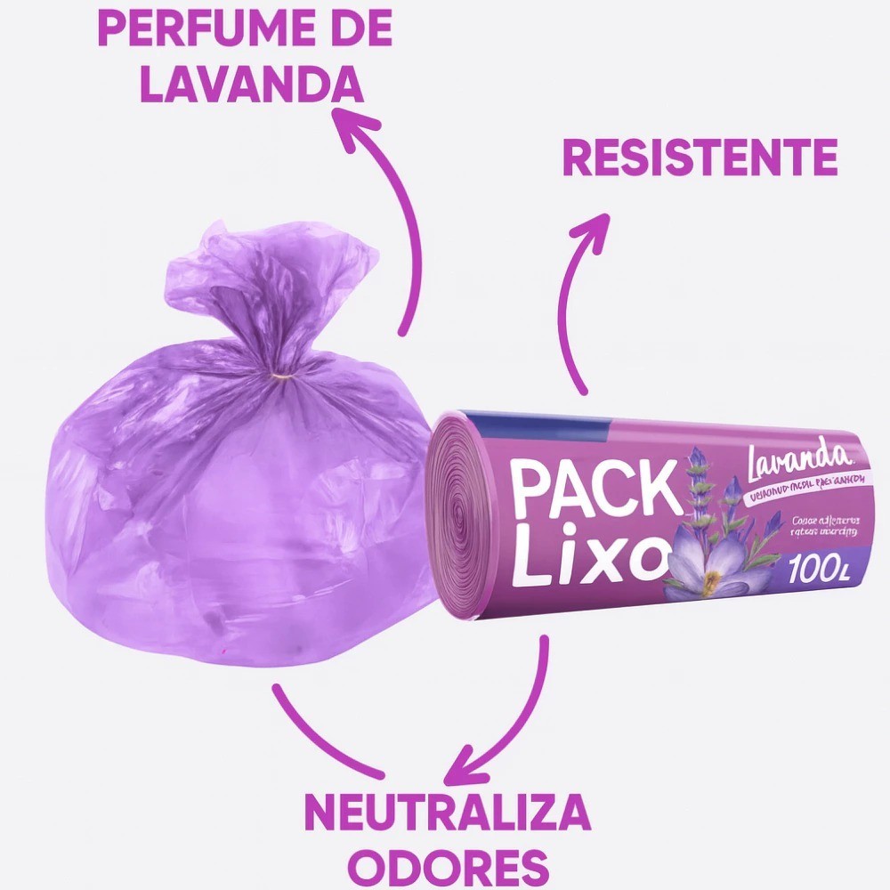 Kit 4 Rolos de Sacos de Lixo 10L – 160 Unidades | Neutraliza Odores | Ideal para Pia e Banheiro — imagem 2 de 2