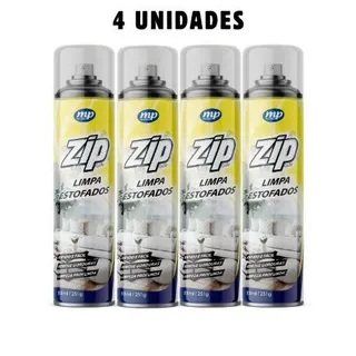 Espuma Spray Zip Clean 300ml Limpa a Seco Sofá, Estofado, Banco de Carro Limpeza Profunda