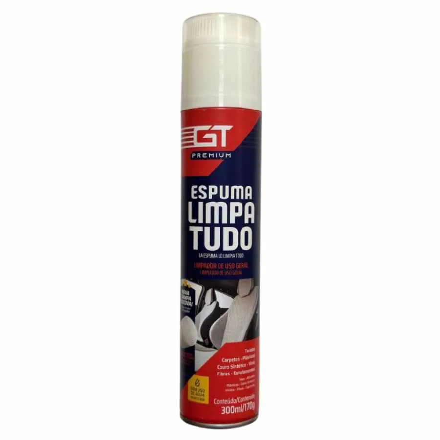 Espuma Limpa Tudo GT Premium – 300ml com Tampa Escova
