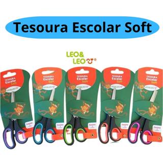 Tesoura Escolar Soft Sem Ponta Inox Emborrachada Jocar Office em Oferta na Shopee