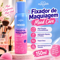 Fixador de Maquiagem 150ml Alta Fixação Toque Seco Aerossol Mood Care My Health