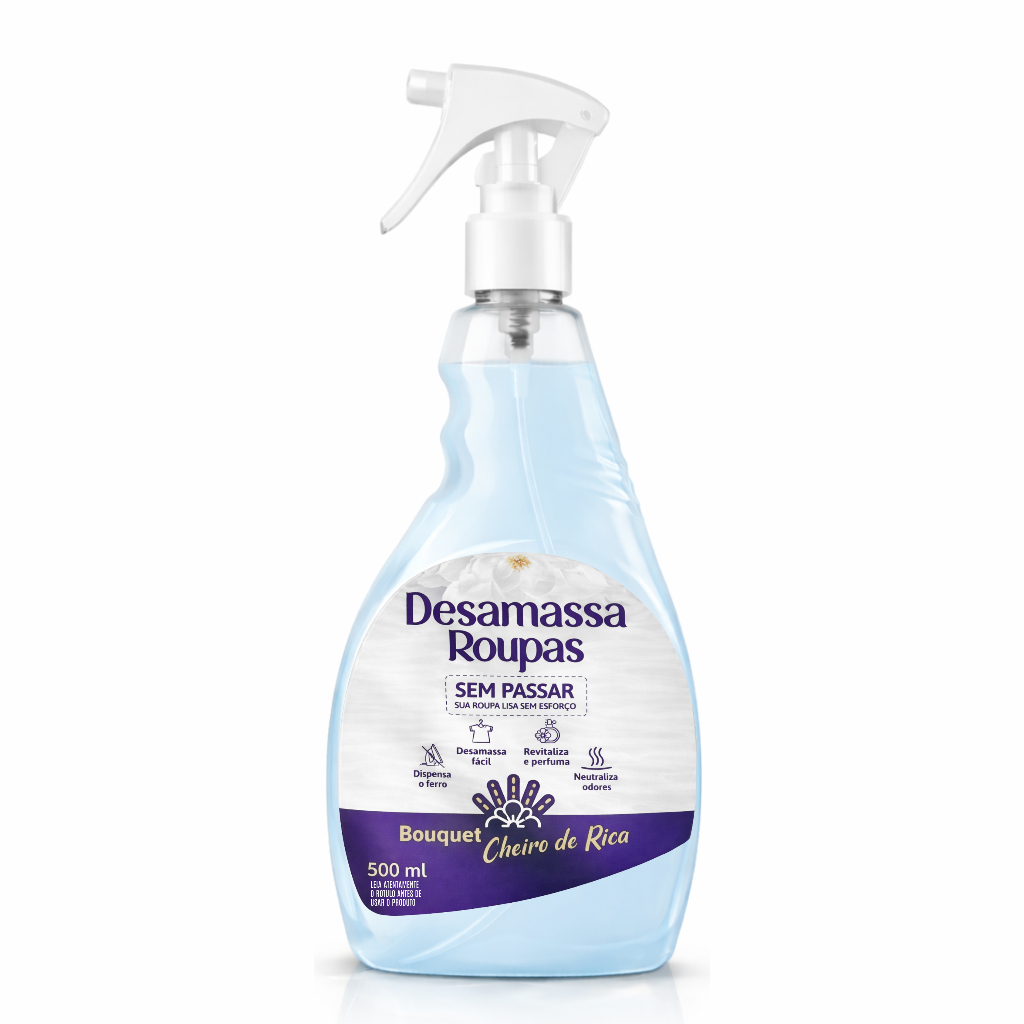 Desamassa Fácil Provita 500ml Passa Roupa S/ Ferro Tira Amassado Odor Perfume Bouquet Cheiro de Rica