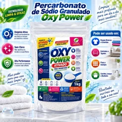 Percarbonato de Sódio Oxy Power Granulado Alta Performance Tira Manchas e Odores Oxigênio Ativo Lavanderia Premium