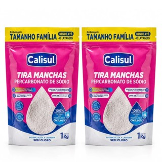 Kit 2 Percarbonato de Sódio Calisul 100% Puro Granulado Tira Manchas Roupas Brancas e Col…