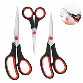 Kit 3 Tesouras Em Aço Inox Corte Costura Artesanato Domestico e profissional 5" 7" 7,5" em Oferta na Shopee