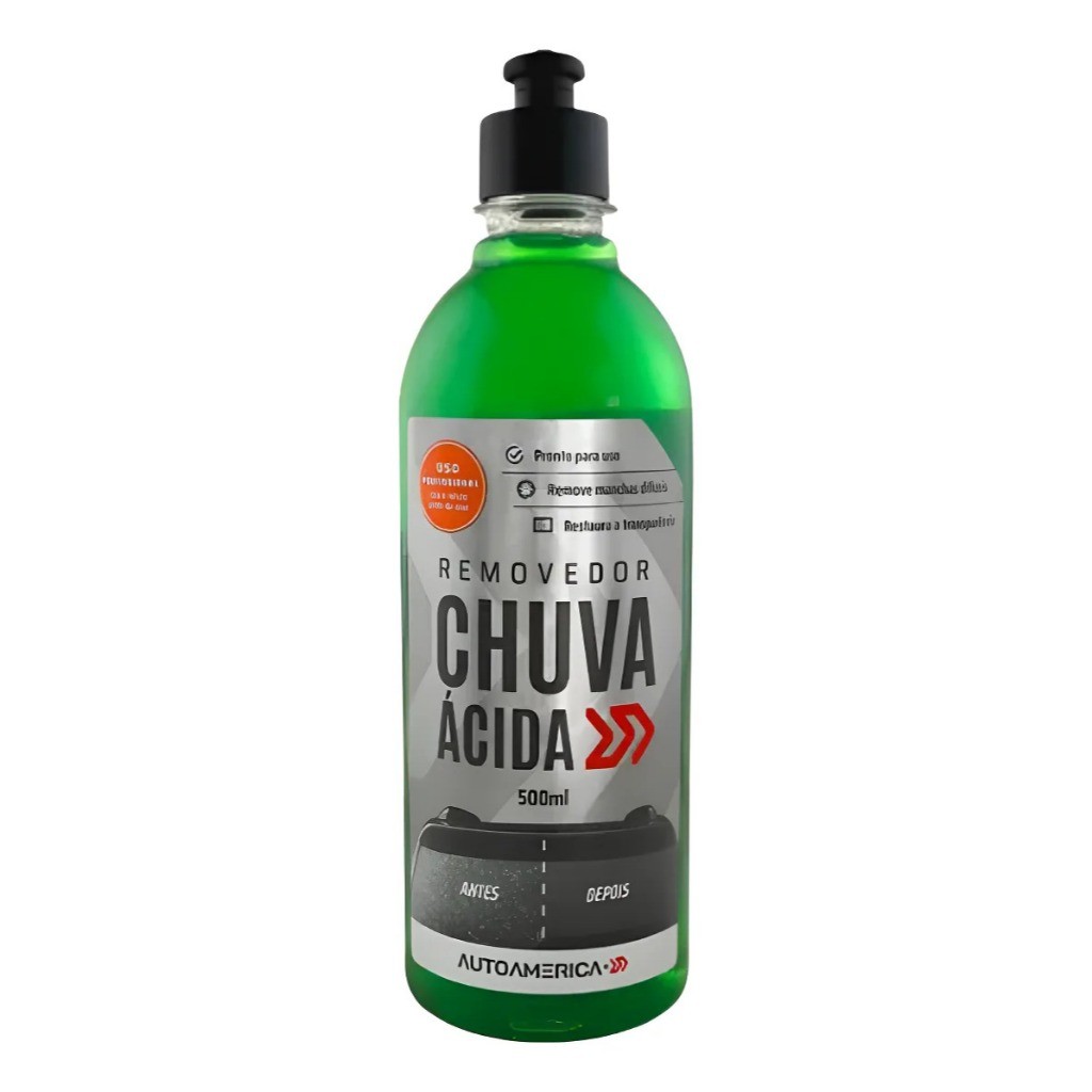 Limpa Vidro Automotivo Tira Manchas de Chuva - Restaura Vidros e Para-Brisas - Uso Profissional