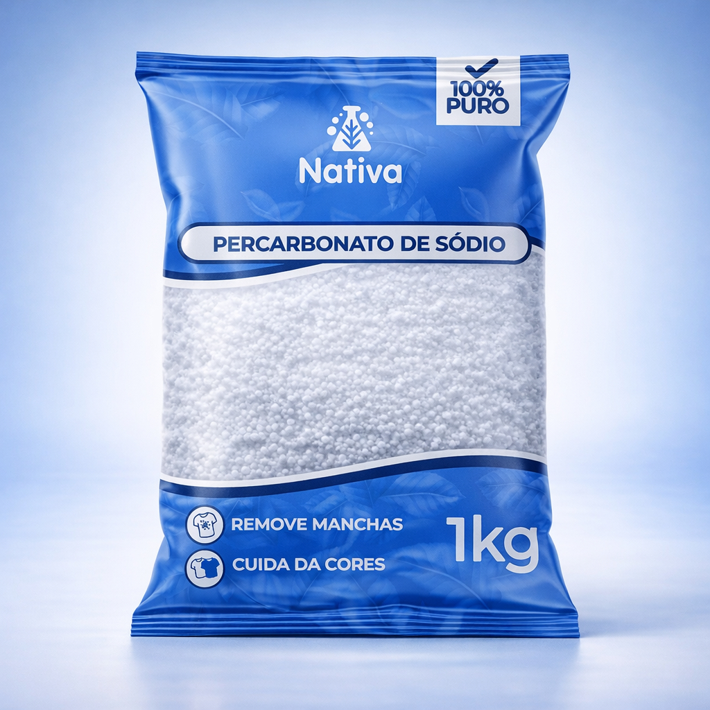 Percarbonato De Sódio Nativa 100% Puro Premium Oxigênio Ativo Remove Manchas Difíceis e Devolve o Branco