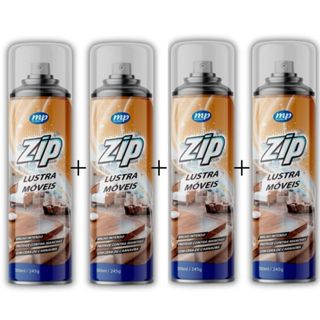 Lustra Móveis Spray 300ml Brilho Instantâneo Removedor de Poeira e Gordura Limpeza Rápida Multiuso Zip Clean em Oferta na Shopee