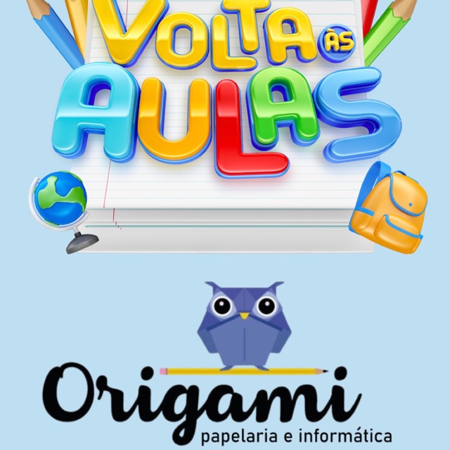 origami papelaria e informática