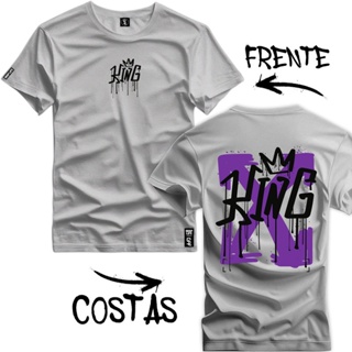 Camisa Estampada 100% Algodão Camiseta Casual - 3612 em Oferta na Shopee