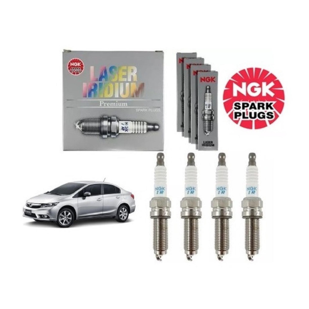 Jogo De Vela Ngk Iridium Honda Civic 1.8 12... Silzkr7c11ds