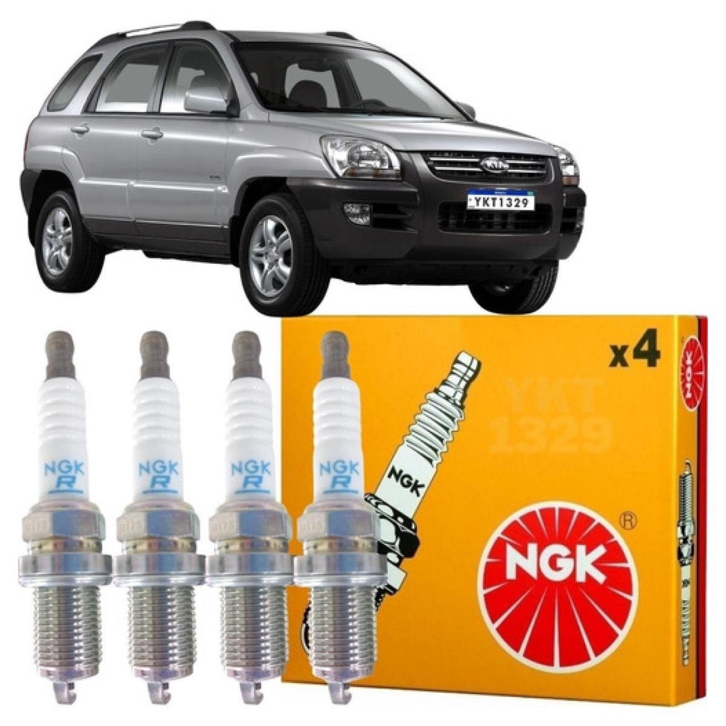 Jogo De Vela Original Ngk Sportage 2.0 16v 2007 2008 2009