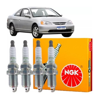 Jogo De Vela Original Ngk Honda Civic 1.7 16v 2004 2005 2006 em Oferta na Shopee