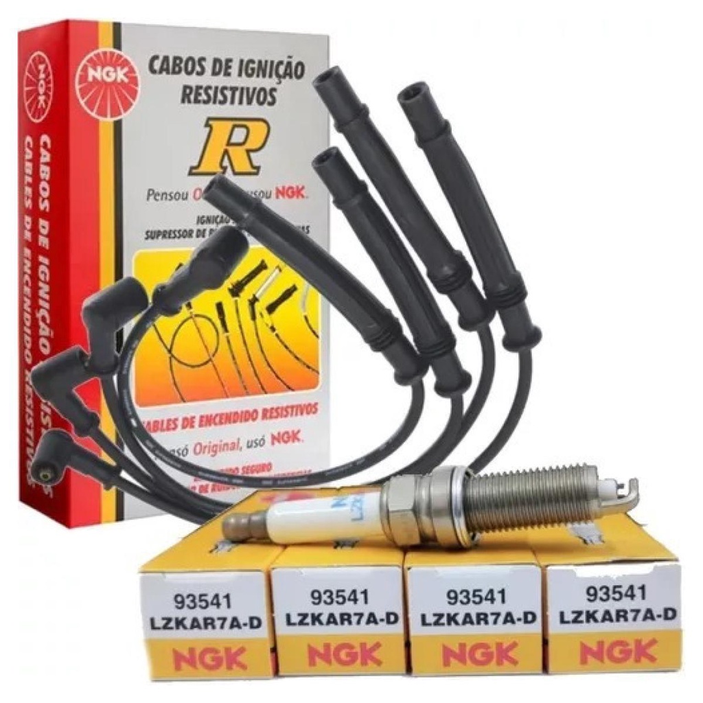 Kit Jogo Cabo E Vela Logan 1.0 16v 2007 2008 2009 2010 2011 em Oferta na Shopee