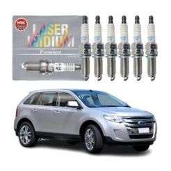 Jogo Vela Iridium Ngk Ford Edge 3.5 V6 2012 2013 2014