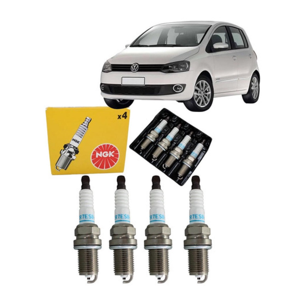 Velas Ignição Ngk Vw Fox 1.0 1.6 2009 2010 Flex Original em Oferta na Shopee